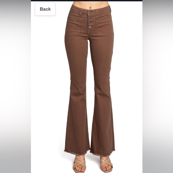 NWT Celebrity Pink Regeneration Mid Rise Flare Jeans Flower Purple in size 9/29 - Picture 1 of 9